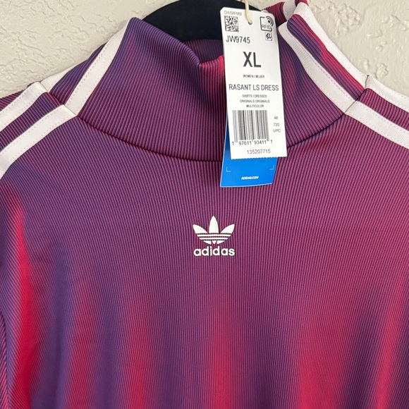 Adidas Women's Long Sleeve Dress in Rich Purple - Picture 2 of 4